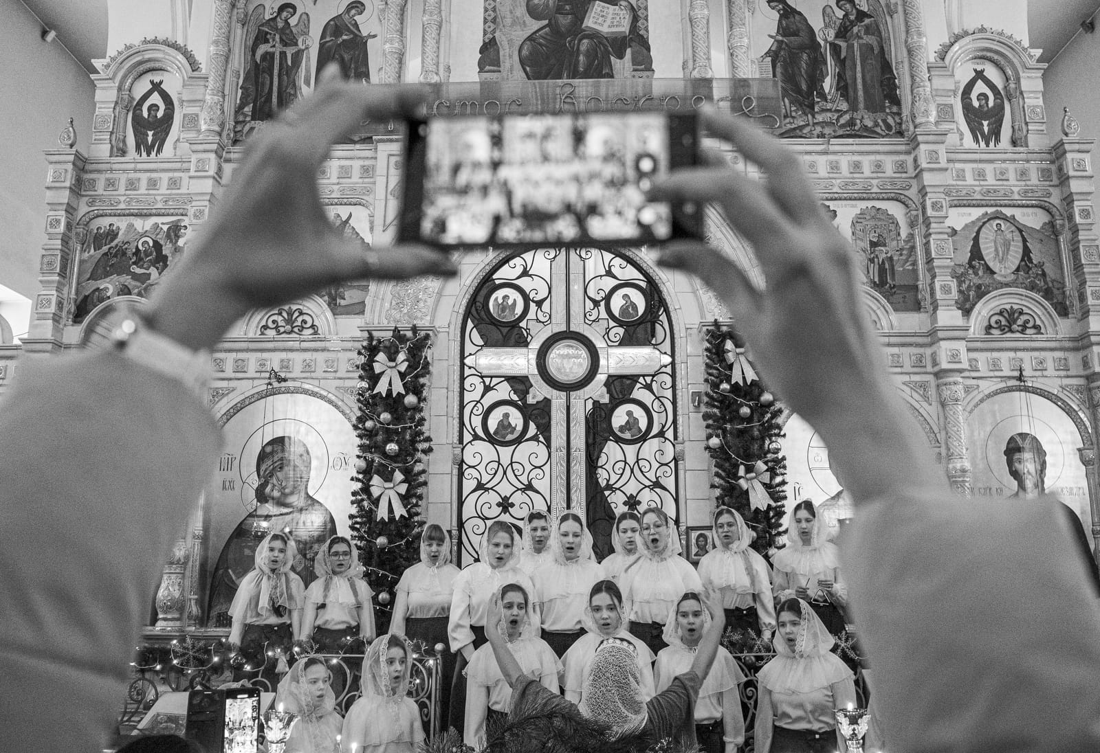 Orthodox Christmas at the Church of St. Alexander Nevsky, Baltiysk January 7, 2026. Photo by Oleg Klimov.