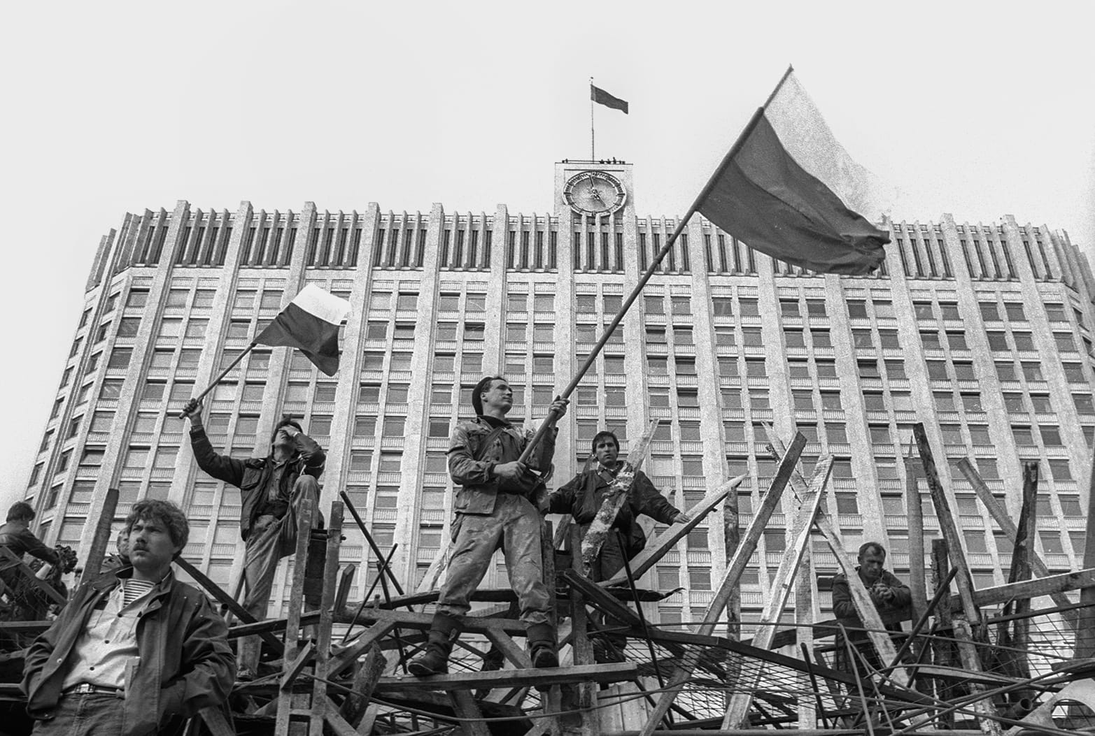 Московский путч, август 1991. Из серии "Свидетели времени". Фото Олега Климова